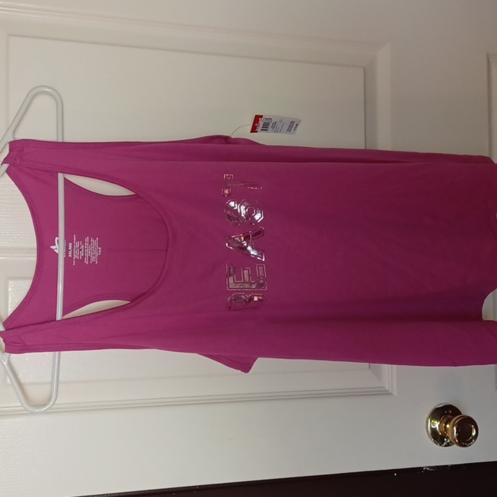 Athletech Graphic Attitude  Pink Tank Top NWT